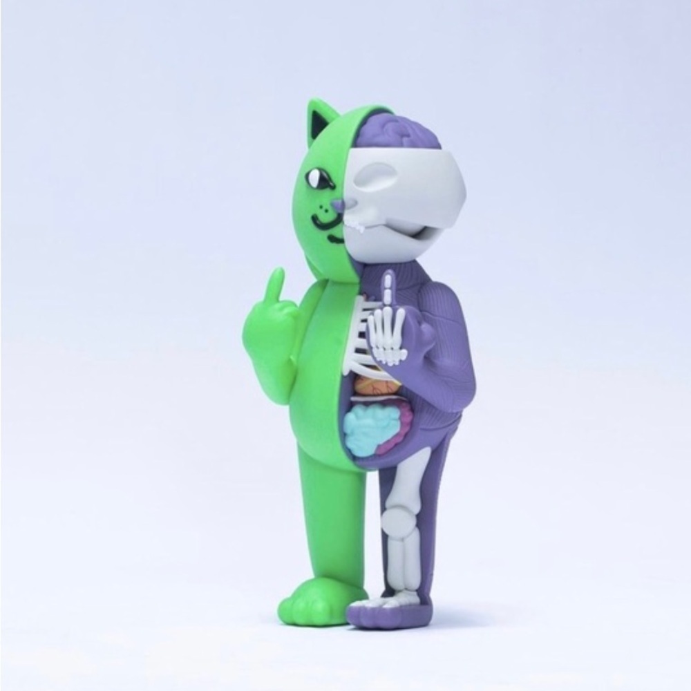 RipNDip Lord Nermal Cat 14” R Nerm Æ-09 Green Purple Vinyl Figure